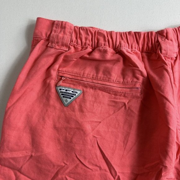 Columbia‎ PFG Shorts Cargo Fishing Short Pink Mens Size 2XL/7L Stretch Waist - Picture 3 of 5